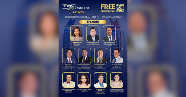 Filipino Times Watchlist Forum: Learning and Recognition for OFWs in Qatar